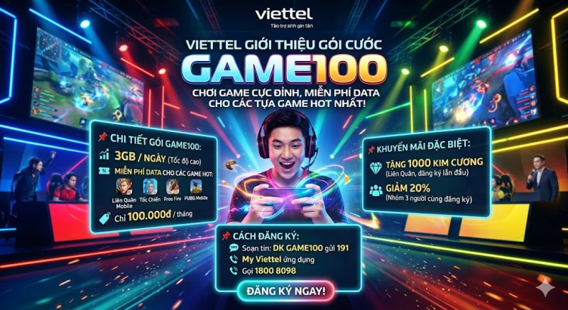 Gói game chuyên biệt - Miễn phí data Liên Quân, Tốc Chiến